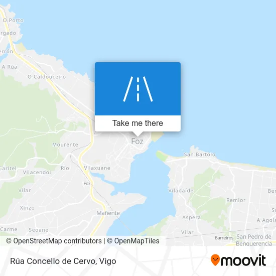 Rúa Concello de Cervo map