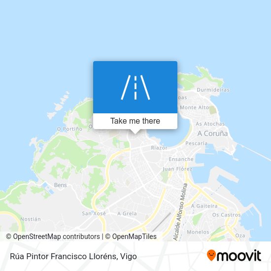 Rúa Pintor Francisco Lloréns map