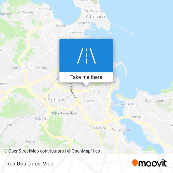 Rúa Dos Lirios map