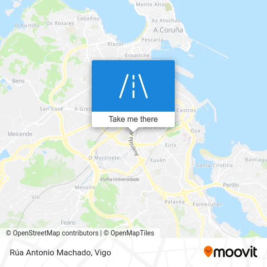 Rúa Antonio Machado map