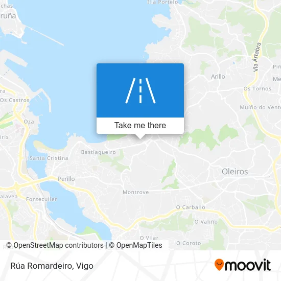 Rúa Romardeiro map