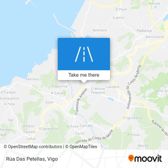 Rúa Das Petellas map
