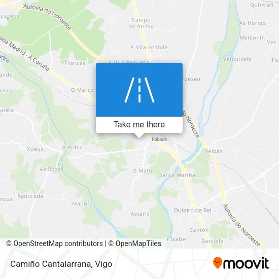 Camiño Cantalarrana map