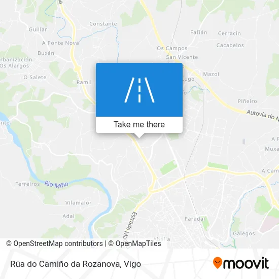 Rúa do Camiño da Rozanova map