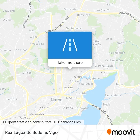 Rúa Lagoa de Bodeira map