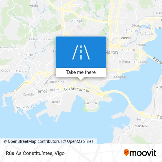 Rúa As Constituíntes map