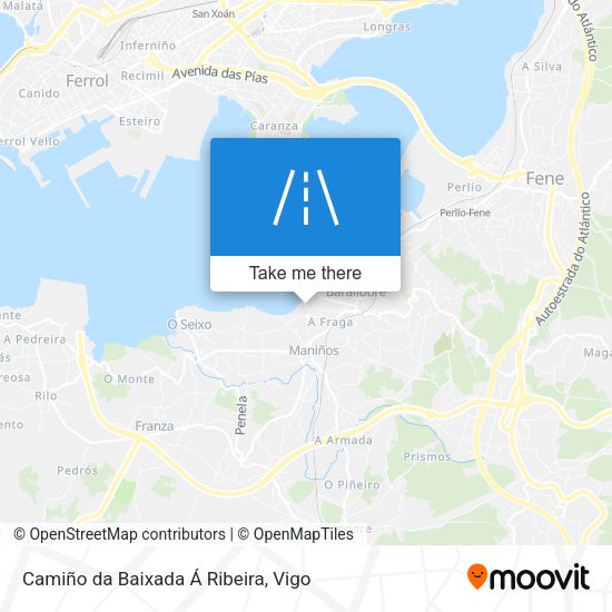 Camiño da Baixada Á Ribeira map