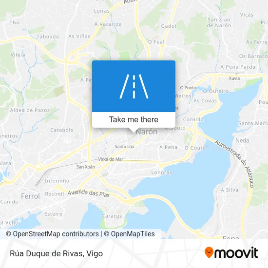 Rúa Duque de Rivas map