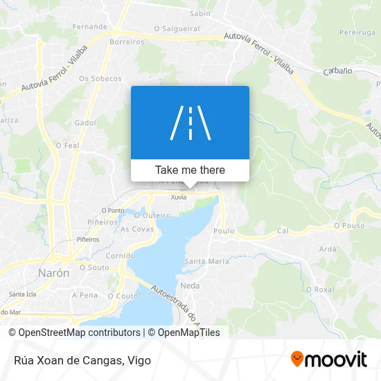 Rúa Xoan de Cangas map