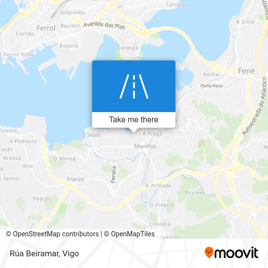 Rúa Beiramar map