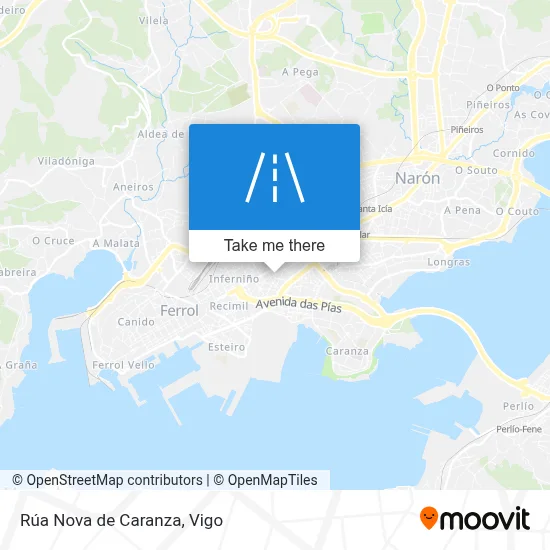 Rúa Nova de Caranza map