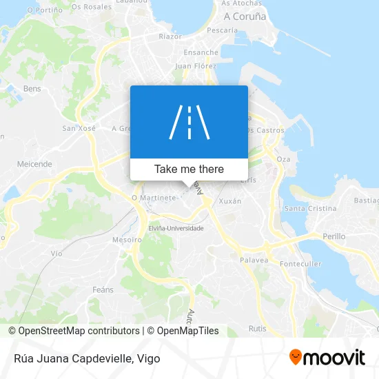 Rúa Juana Capdevielle map