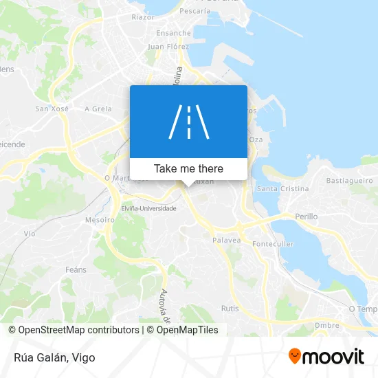 Rúa Galán map