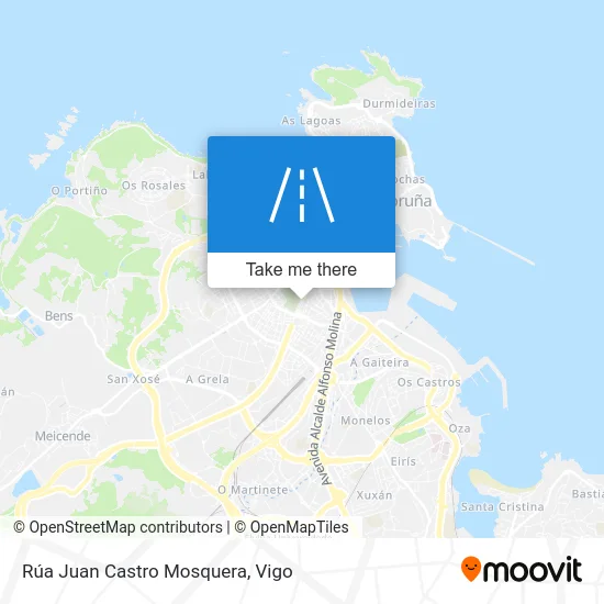 Rúa Juan Castro Mosquera map