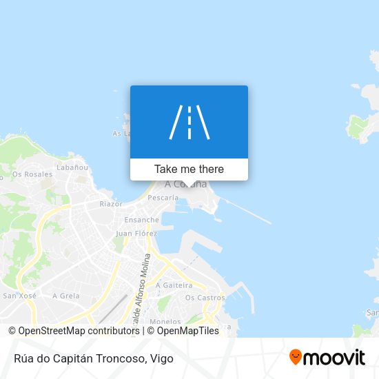 Rúa do Capitán Troncoso map