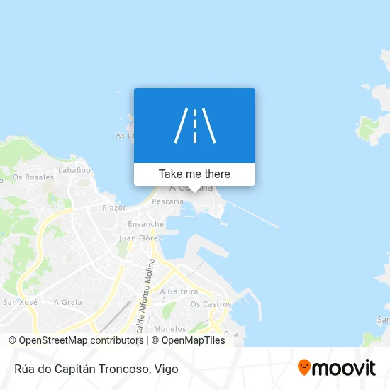 Rúa do Capitán Troncoso map