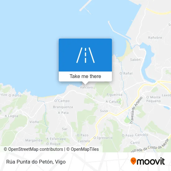 Rúa Punta do Petón map