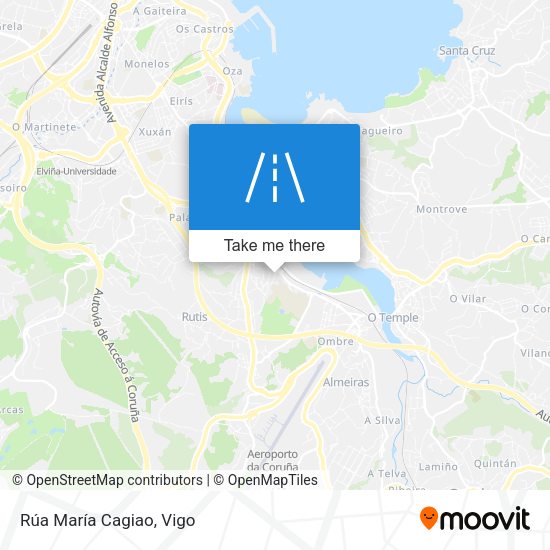 Rúa María Cagiao map