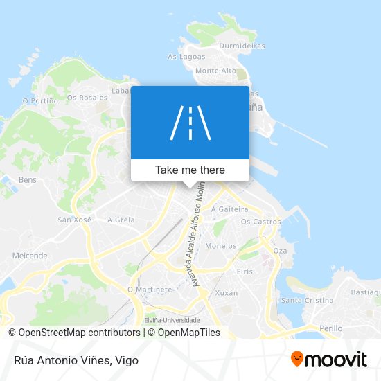 Rúa Antonio Viñes map