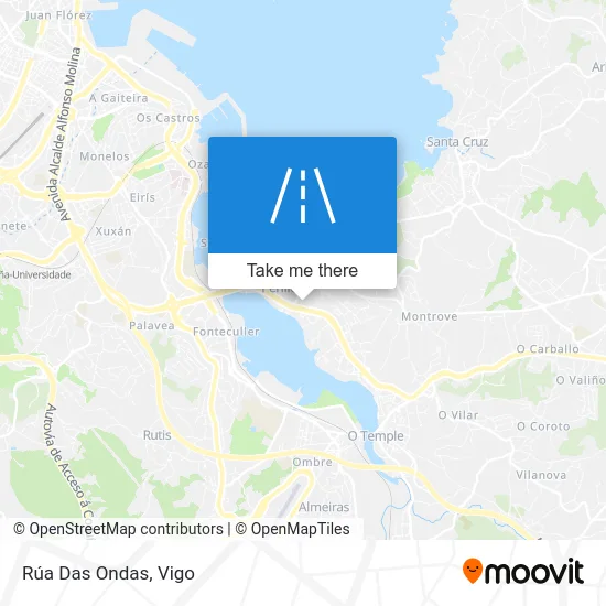 Rúa Das Ondas map