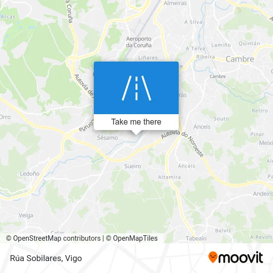 Rúa Sobilares map