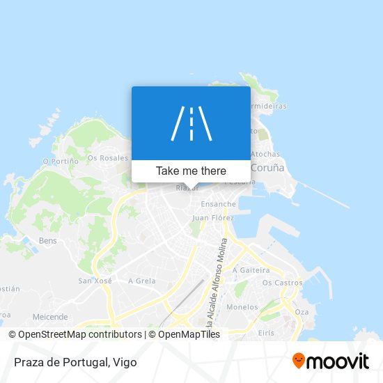 mapa Praza de Portugal