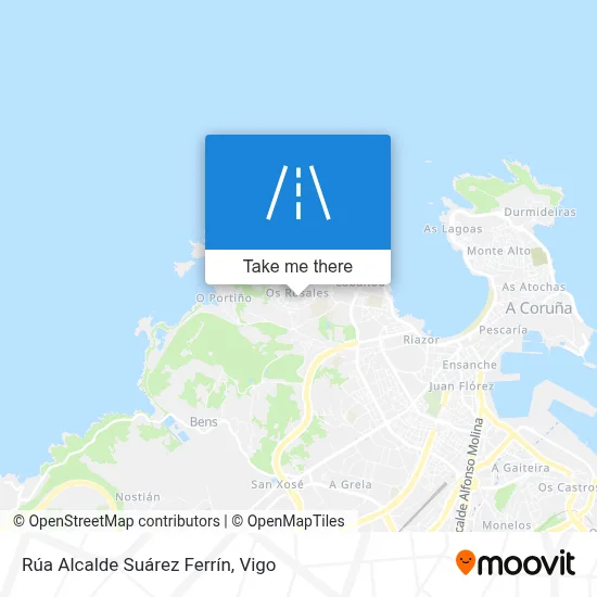 Rúa Alcalde Suárez Ferrín map