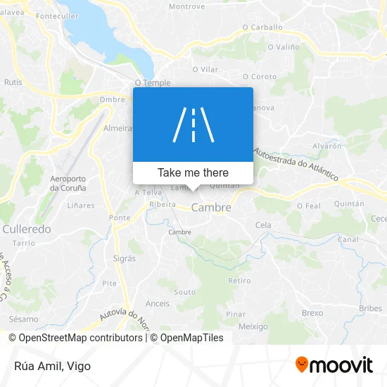 Rúa Amil map