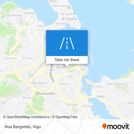 Rúa Bergondo map