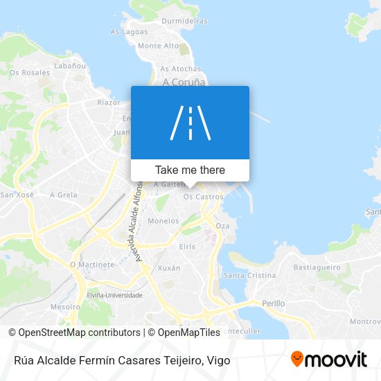 Rúa Alcalde Fermín Casares Teijeiro map