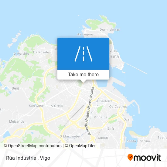 Rúa Industrial map