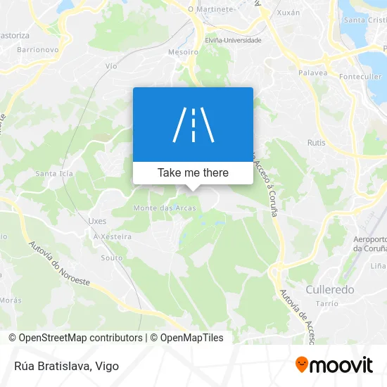 Rúa Bratislava map
