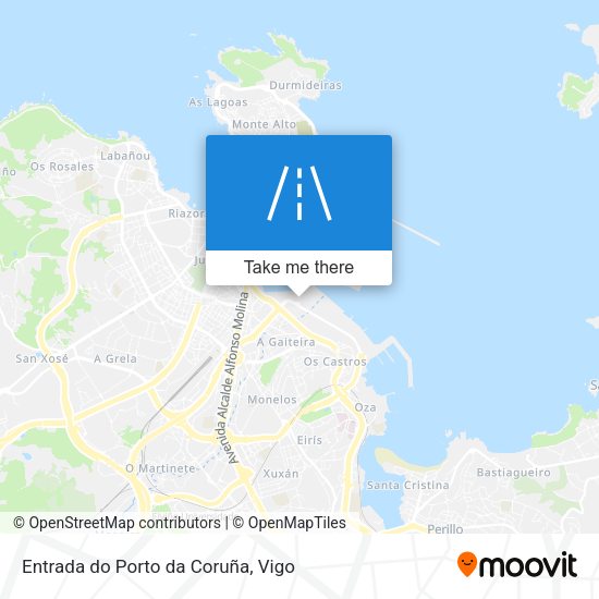 Entrada do Porto da Coruña map