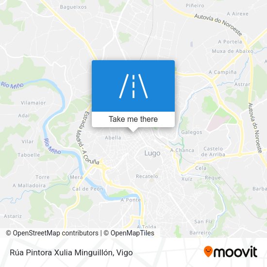 Rúa Pintora Xulia Minguillón map