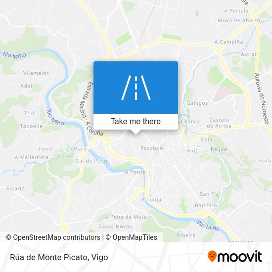 Rúa de Monte Picato map