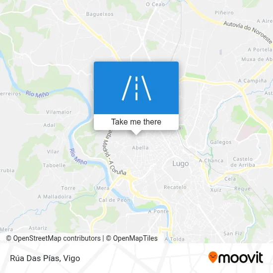 Rúa Das Pías map