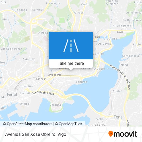 Avenida San Xosé Obreiro map