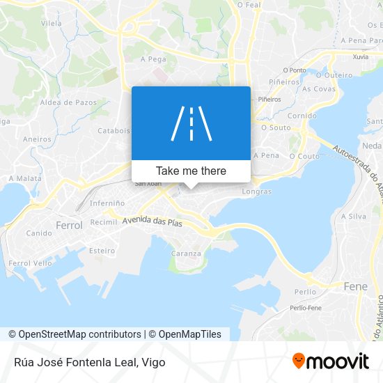 Rúa José Fontenla Leal map