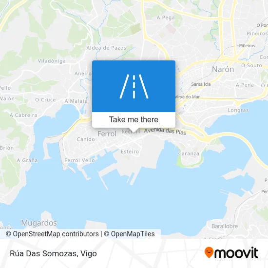 Rúa Das Somozas map