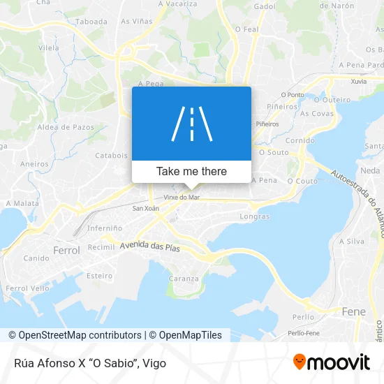Rúa Afonso X “O Sabio” map