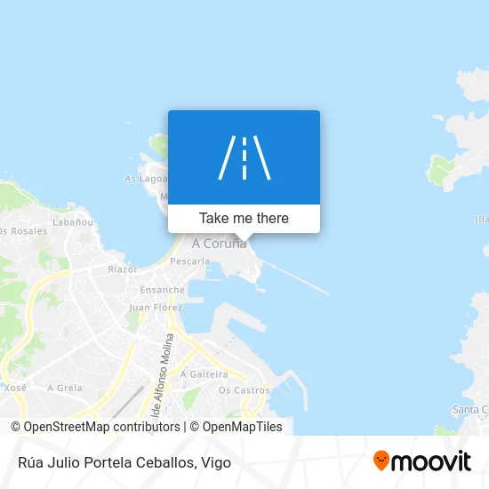 Rúa Julio Portela Ceballos map