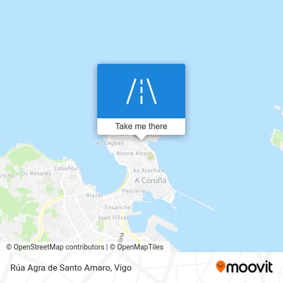 Rúa Agra de Santo Amaro map