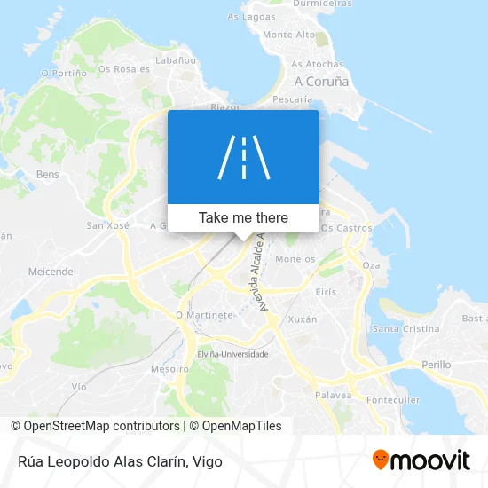 Rúa Leopoldo Alas Clarín map