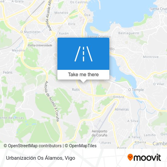 Urbanización Os Álamos map