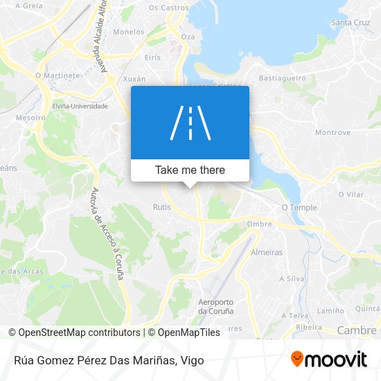 Rúa Gomez Pérez Das Mariñas map