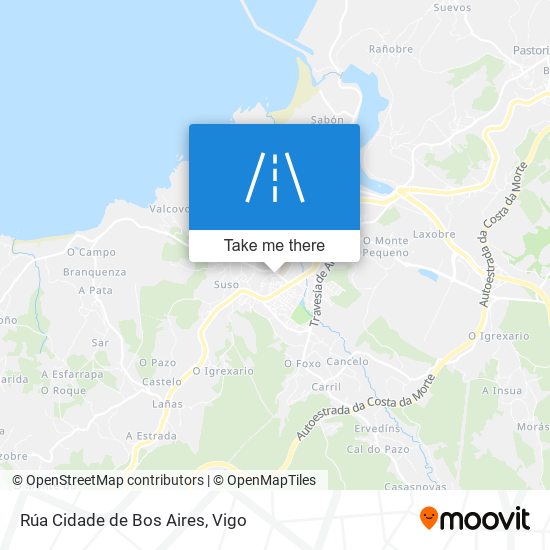 mapa Rúa Cidade de Bos Aires