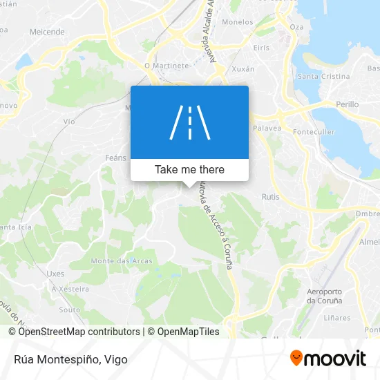 Rúa Montespiño map