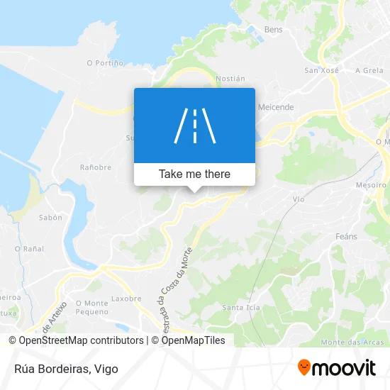 Rúa Bordeiras map
