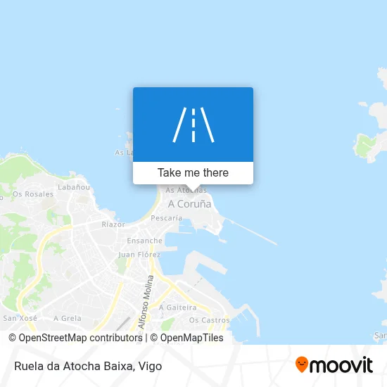 Ruela da Atocha Baixa map