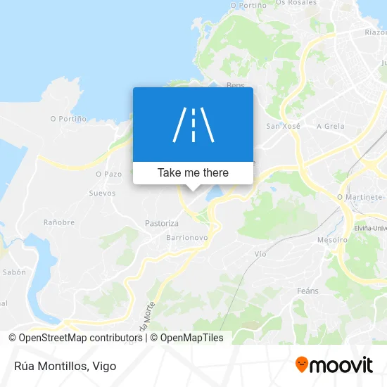 Rúa Montillos map